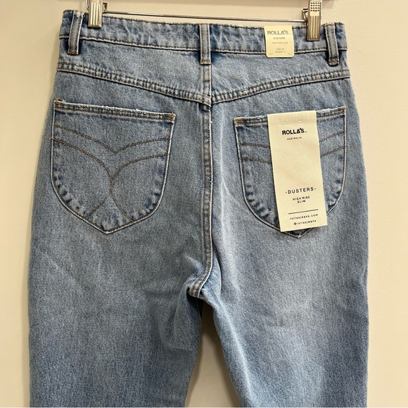 Rolla's Dusters High Rise Slim Jeans in Old Stone Wash women's - Picture 6 of 16